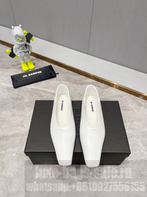Jil Sander Lambskin Flats White