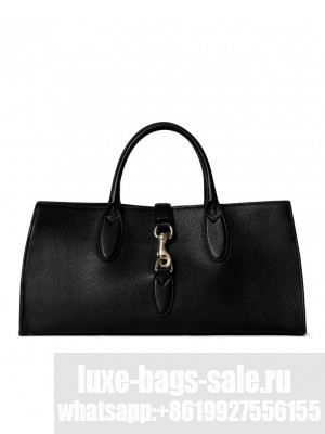 Gucci Medium Tote Bag With Hook Closure 795282 Black