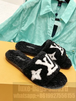 Louis Vuitton 1AA1U9 MAGNETIC FLAT MULE BLACK