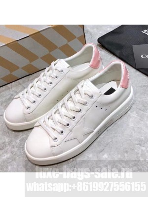 Golden Goose Purestar White Calfskin Sneaker Pink Spring/Summer 2021 Collection 34 
