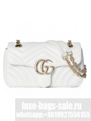 Gucci GG Marmont Small Shoulder Bag 837280 White