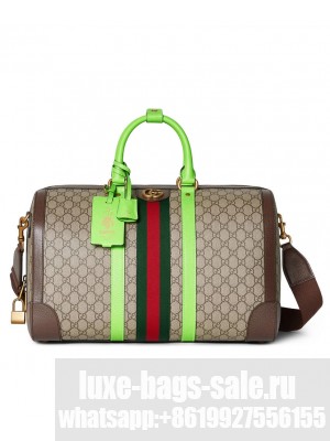 Gucci Savoy Medium Duffle Bag 724642 Green