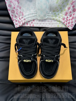 Louis Vuitton Unisex LV Trainer Maxi Black Sneaker