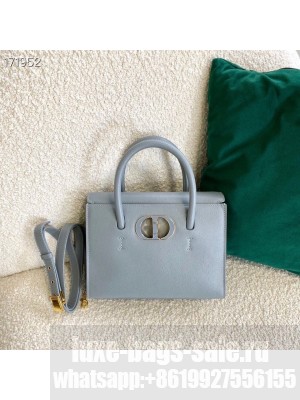 Christian Dior 30 Montaigne St. Honore Bag 25cm Grained Calfskin Leather Cruise 2021 Collection, Blue