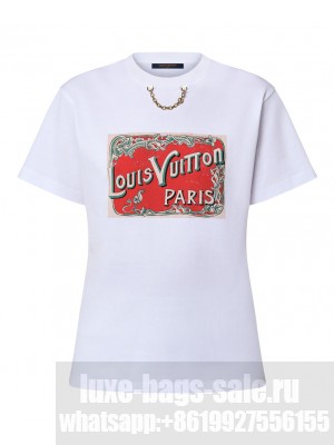 Louis Vuitton Women's LV Travel Stamp T-Shirt White