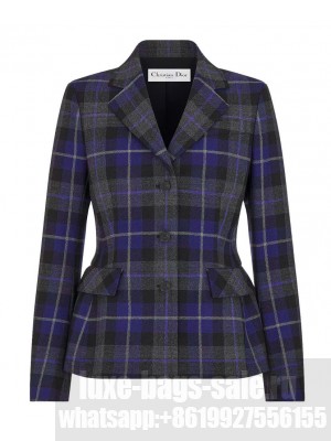 Christian Dior Women's Fitted Jacket Purple
