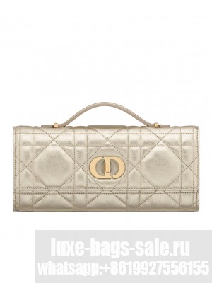 Christian Dior Miss Caro Top Handle clutch Golden
