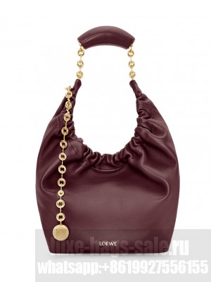 Loewe Small Squeeze Bag In Nappa Lambskin Mauve