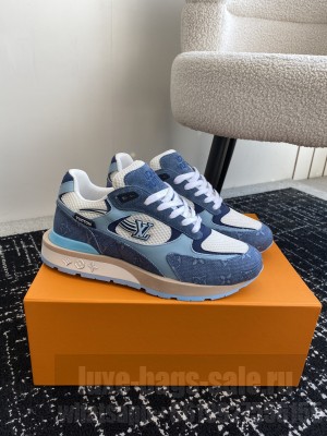 Louis Vuitton Unisex 1ACVFM Run Away Sneaker Blue 2024