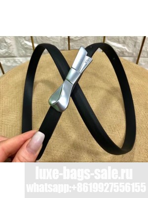 Dior Width 1.5cm Bow Buckle Belt Black