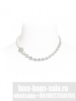 Chanel Women's Necklace ABA625 Silver