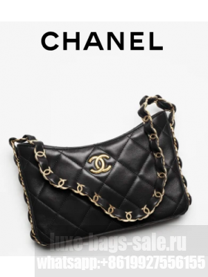 Chanel HOBO HANDBAG AS5177 black
