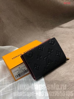 Louis Vuitton Original Monogram Empreinte CLEA WALLET M80152 Navy Blue