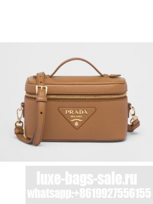 Prada Leather mini-bag 1BH202 Caramel