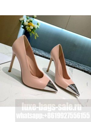 Louis Vuitton Urban Twist Leather Pump 5.5/10.5cm with Silver Cap Pink 2021 Collection