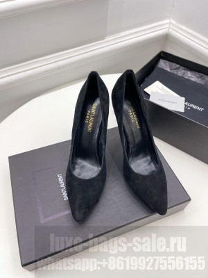 Saint Laurent Women's Suede 10cm Pumps White 2022 Collection