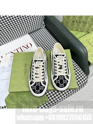 Gucci GG Embroidered Low-top Platform Sneakers 5cm 2023 07