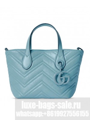 Gucci GG Marmont Small Tote Bag Blue