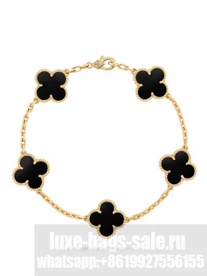 Van Cleef & Arpels Vintage Alhambra Bracelet Black