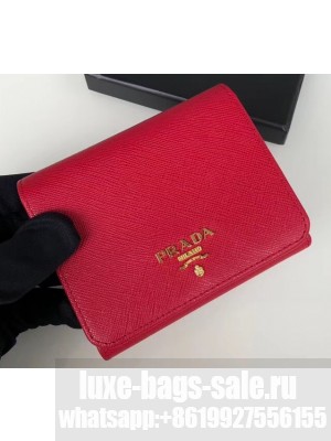 Prada Leather Trifold Compact Wallet 1M0176 05
