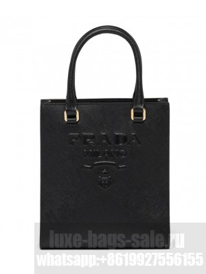 Prada Small Saffiano Leather Handbag Black