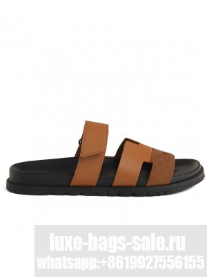 Hermes Unisex Chypre Sandal Coffee