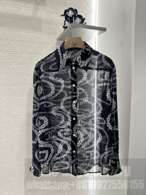 Chanel Printed Shirt black