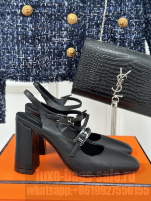 Hermes Jackie 50 pump black