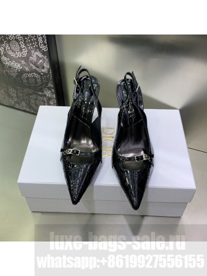 Christian Dior pointed toe 7.5cm Patent Leather Pumps Black