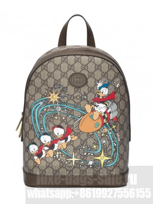 Gucci x Disney small backpack Dark Coffee