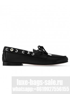 Louis Vuitton Women's Soho Flat Boat Shoe 1AGWBC Black