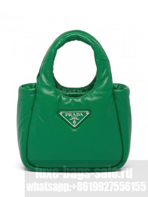 Prada Small Padded Prada Soft Nappa-leather Bag 1BA359 Green