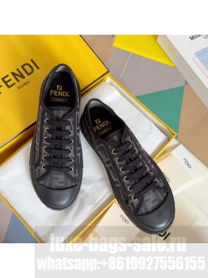 Fendi Domino FF fabric Unisex low-tops sneakers 07
