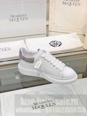 Alexander McQueen Oversized Platform Lace Up Creeper Sneakers Spring/Summer 2020 Collection, Suede Grey