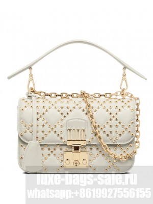 Christian Dior Small Dior Addict Bag Cream