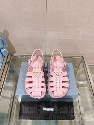 Prada Sporty fisherman cage sandals Pink