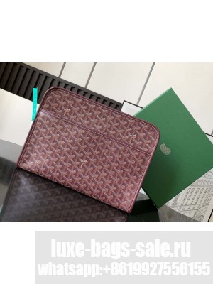 Goyard Jouvence GM Toiletry Bag Burgundy