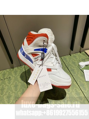 Gucci Unisex Basket High-Top Sneakers 06 2021 Collection