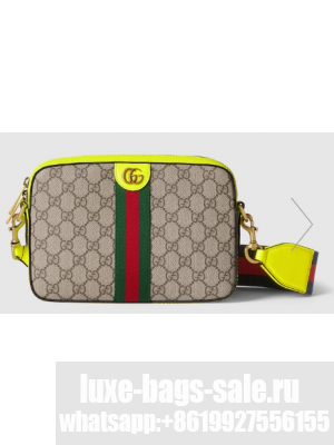 Gucci OPHIDIA SMALL CROSSBODY BAG 699439 Fluorescent yellow