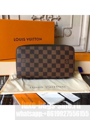 Louis Vuitton Zippy XL Wallet 22cm Damier Ebene Canvas Fall/Winter 2017 Collection N63284, Ebene