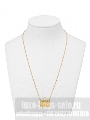Louis Vuitton Speedy Nanogram Necklace M00367 Golden
