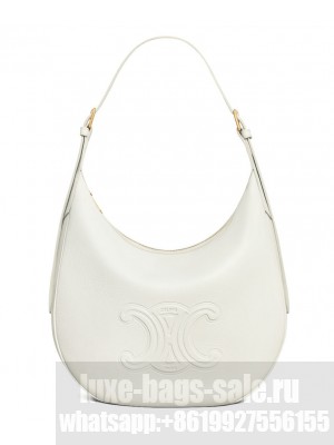 Celine Heloise Bag In Supple Calfskin White