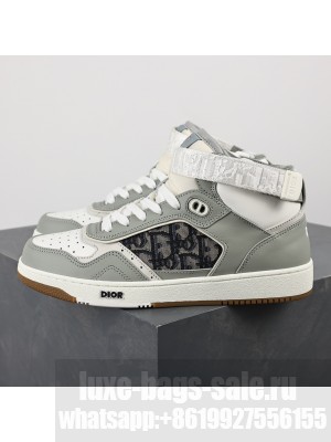 Dior Unisex B27 High-Top Sneaker Smooth Calfskin with Dior Oblique Jacquard 2023 033