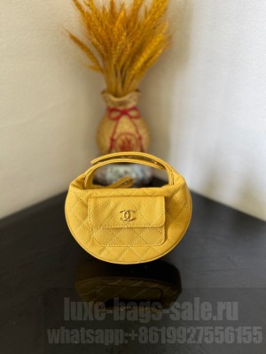 Chanel POUCH Lambskin & Gold-Tone Metal AP3467 yellow