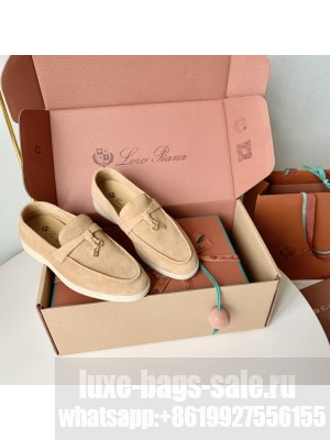 Loro Piana Unisex Summer Charms Walk Suede Loafers 013