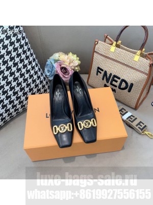 Louis Vuitton LV Circle accessory 70mm square toe Black Mule 2021 Collection