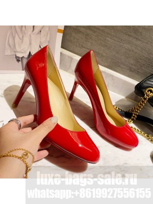 Christian Louboutin Patent Leather Round-toe Pumps 8cm Red 2021 Collection