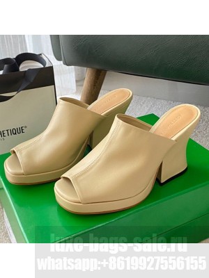 Bottega Veneta Stack Mules Beige  2021 Collection