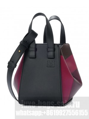 Loewe x Albers Leather Hammock Top-Handle Bag Mauve