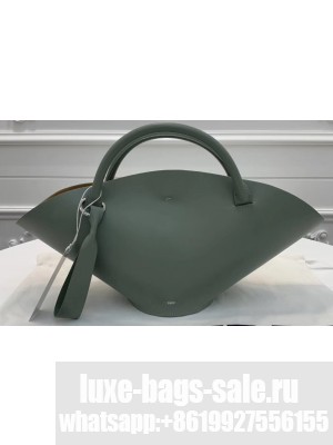 Jil Sander Small Sombrero Tote Bag Green